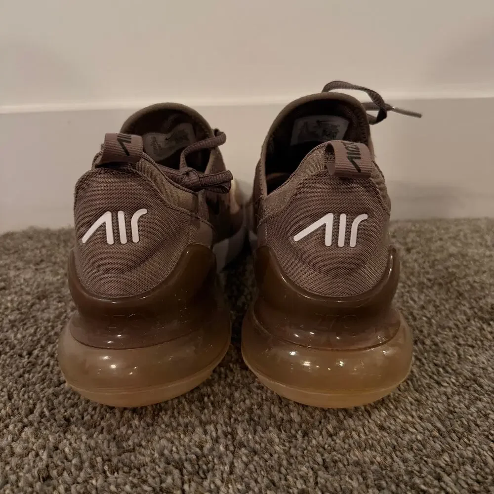 NIKE Men's Air Max 270 Mink Brown Shoes Size 10